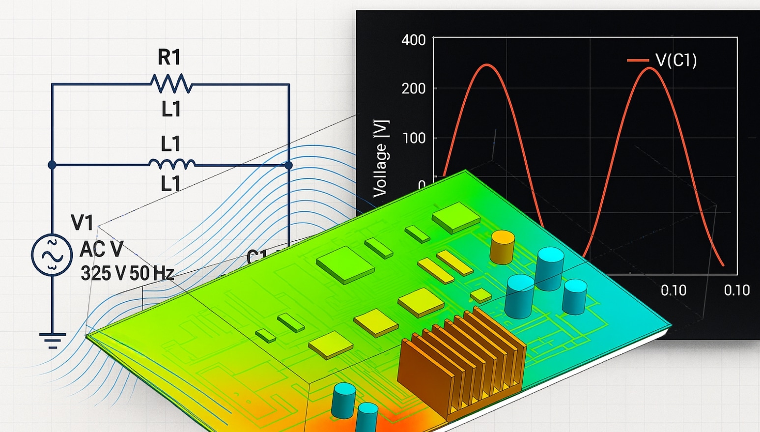 Simulación circuitos electricos ansys twin builder